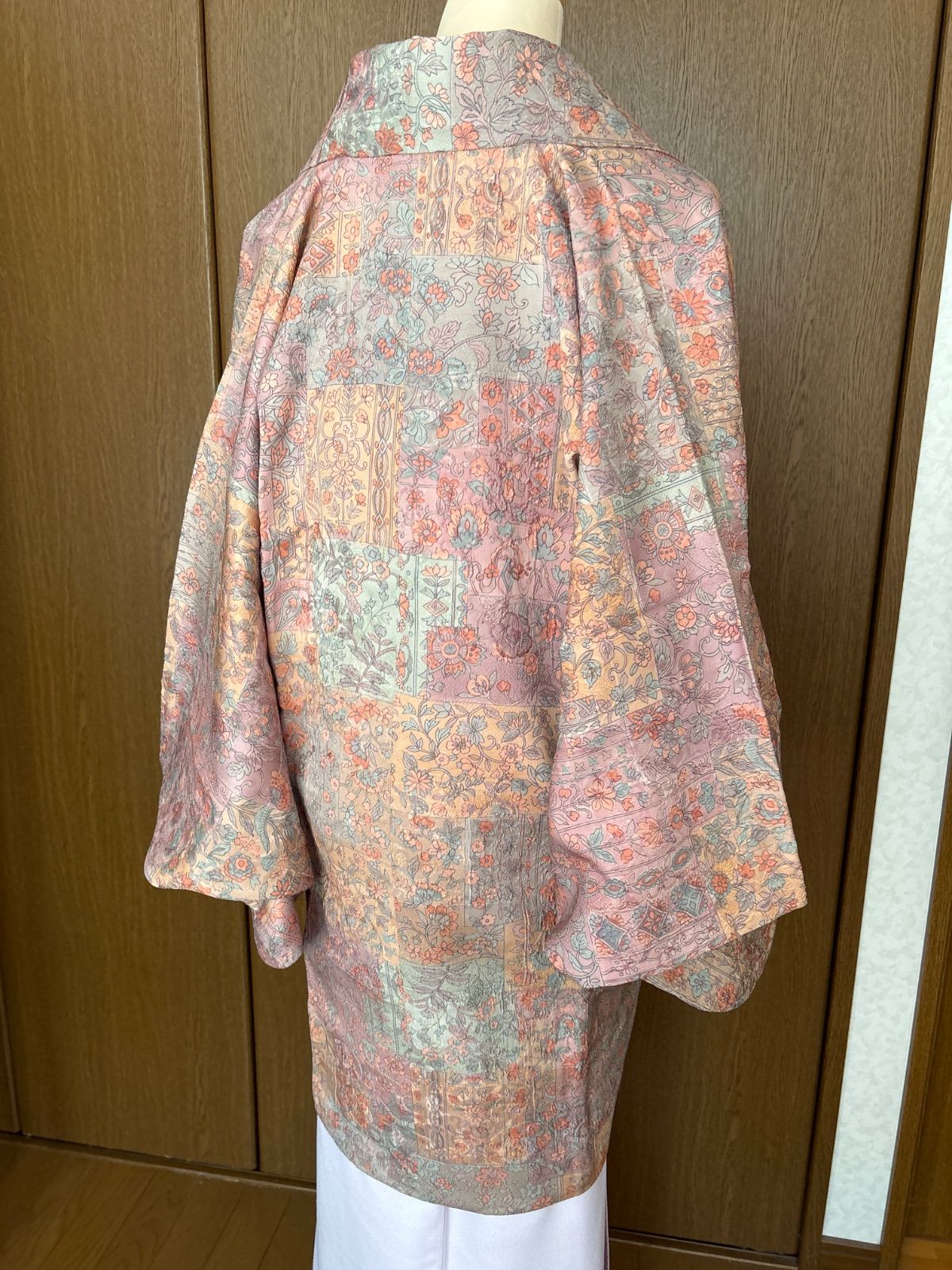 袷道中着 ピンク系