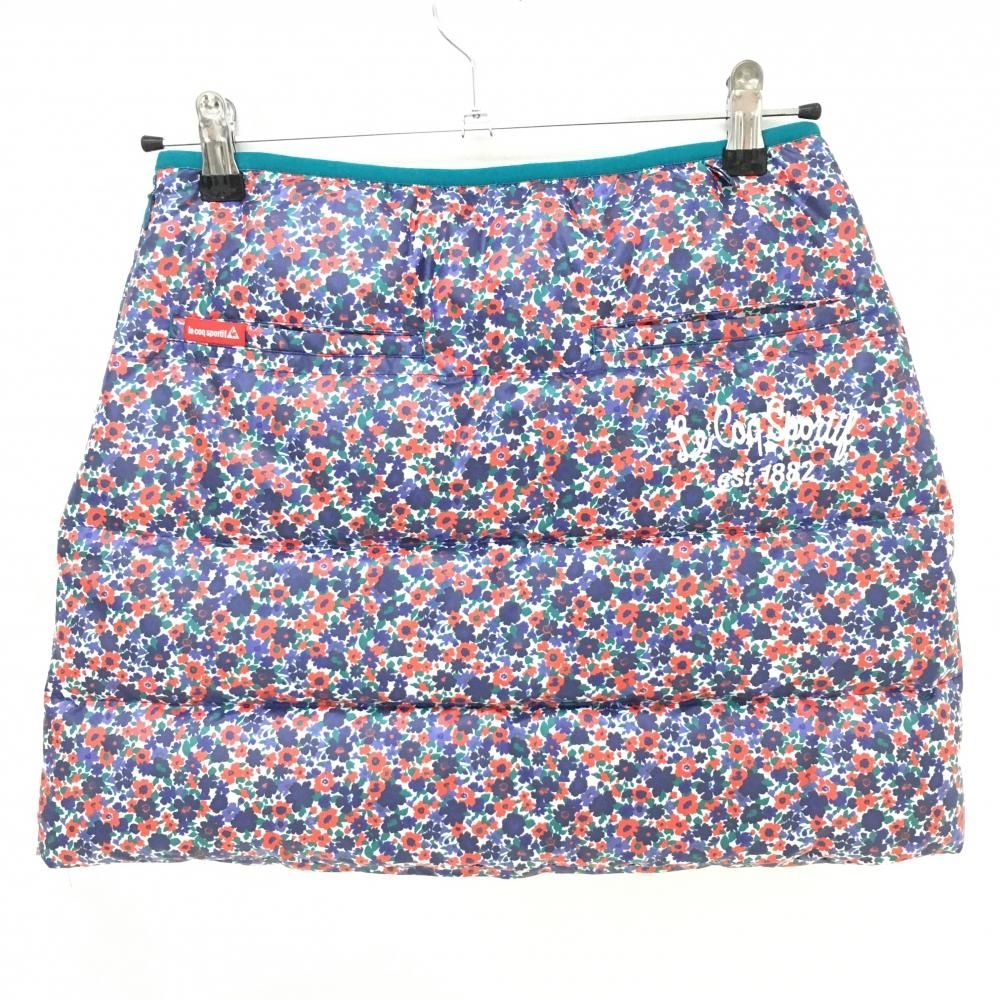 新品 定価17000円 ルコックゴルフ リボン 総柄 ダウンスカート 白黒9 新品 定価17000円 ルコックゴルフ リボン 総柄 ダウンスカート 白黒9