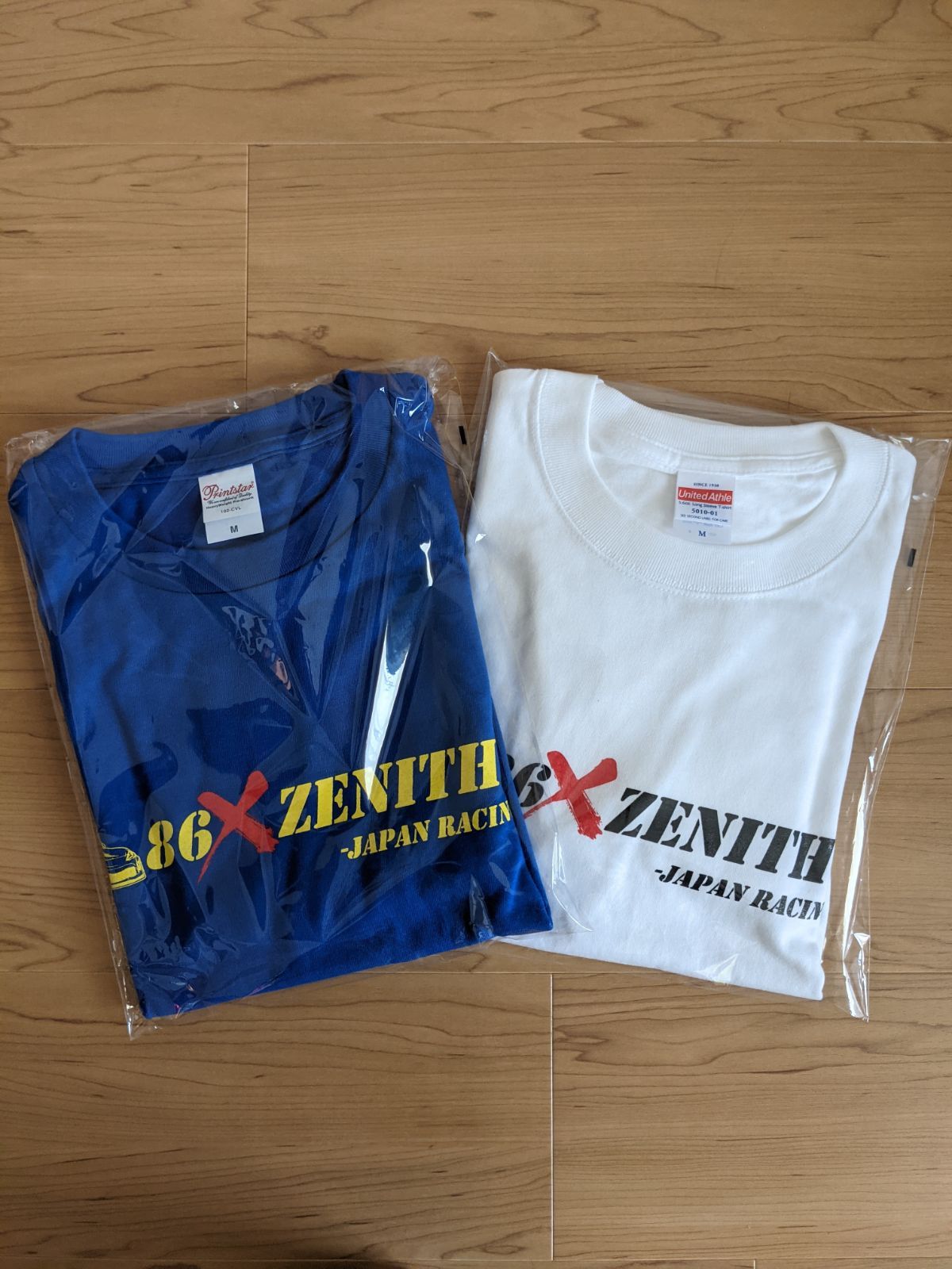 【MADSPEED】趣味Tシャツ 長袖 ロンT ハチロク TOYOTA86 BRZ トヨタ スバル ZN6 ZC6 GR86 ブルーxイエロー 新品未開封