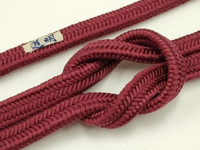 平和屋着物● 上 有職組紐道明 帯締め 冠組 葡萄色 宮内庁御用 国立博物館御用 東京芸術大学御用 AABA9980ay