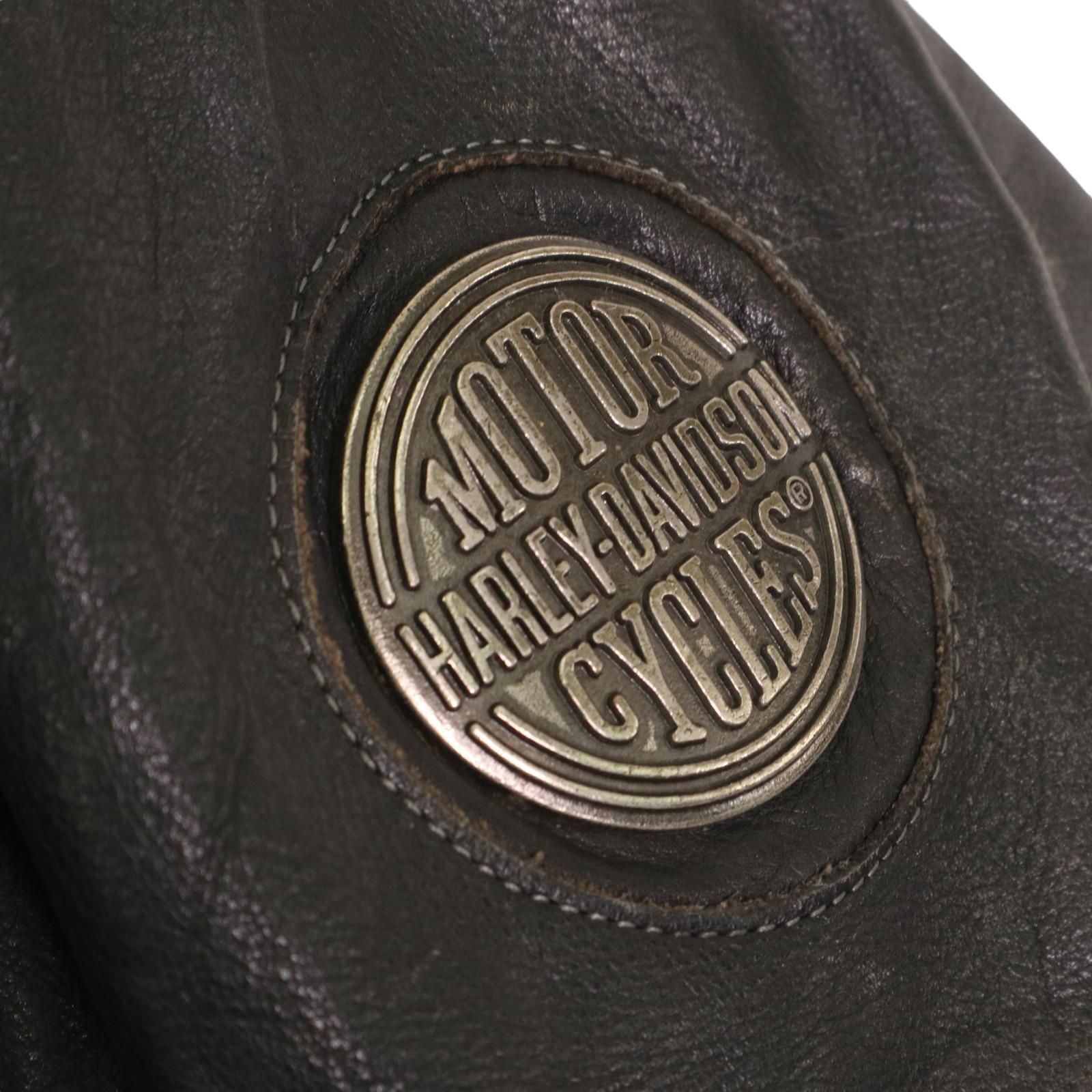 HARLEY DAVIDSON ハーレーダビッドソン レザー シングルライダース  