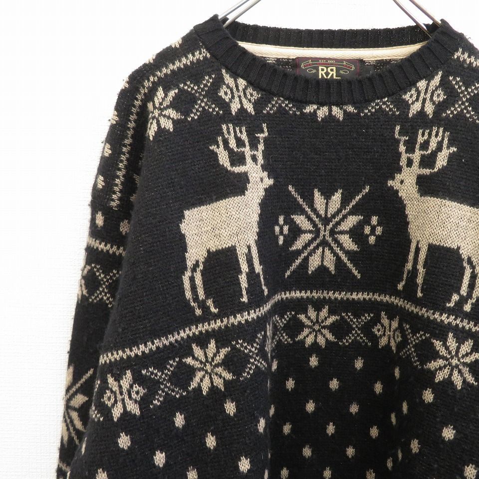 通販格安 RRLダブルアールエル ノルディックセーター L. グレー系 