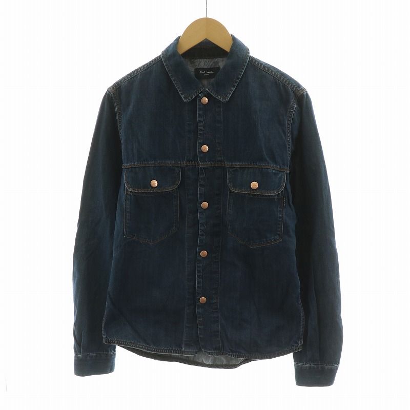 ポールスミスジーンズ Paul Smith JEANS デニムシャツ 長袖 L ネイビー 