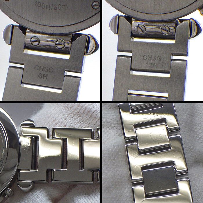 Dior パンディオラ 腕時計 D78-100 クォーツ 黒文字盤 電池交換