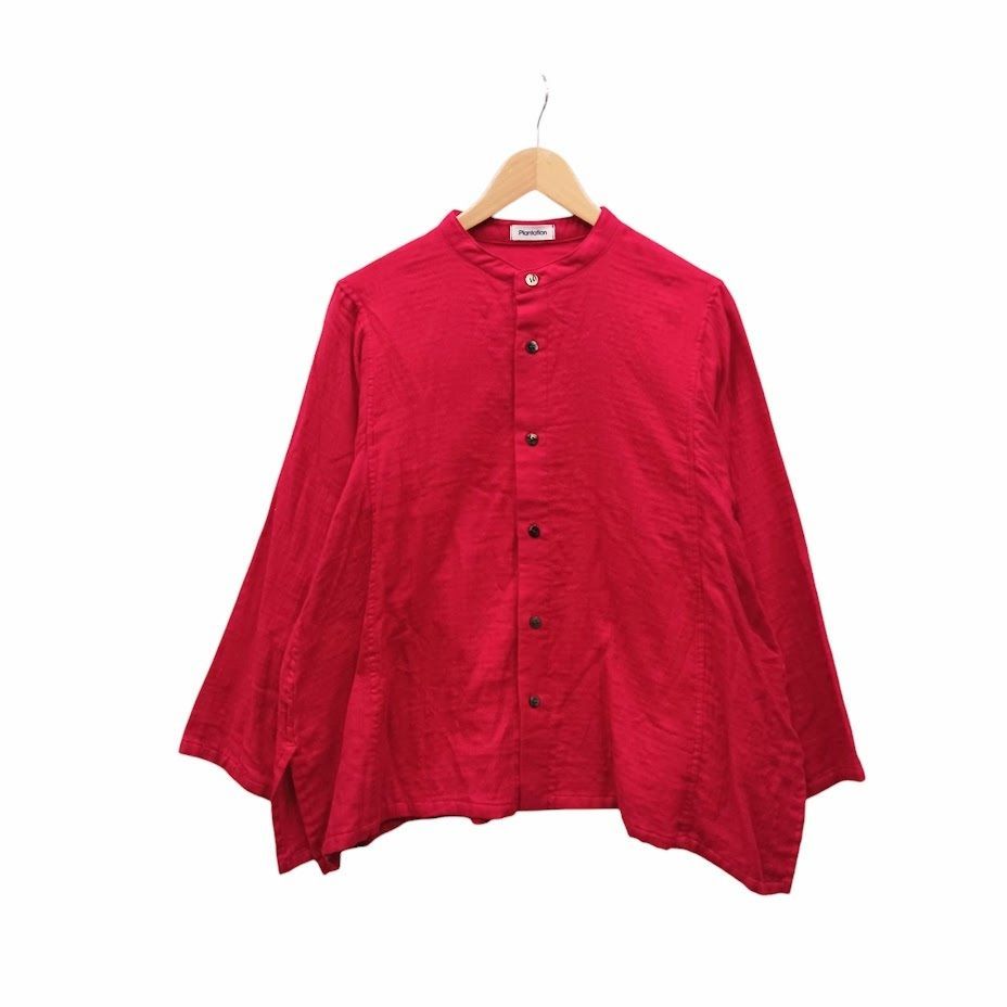 未使用品】Plantation UCHINOマシュマロガーゼシャツ M 赤