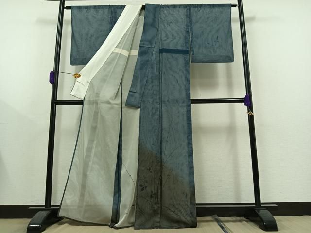 平和屋着物▽訪問着　無双　紗袷　紗×紗　草花文　金彩　正絹　逸品　AAAY9433jh 平和屋着物▽訪問着 無双 紗袷 紗×紗 草花文 金彩 正絹 逸品