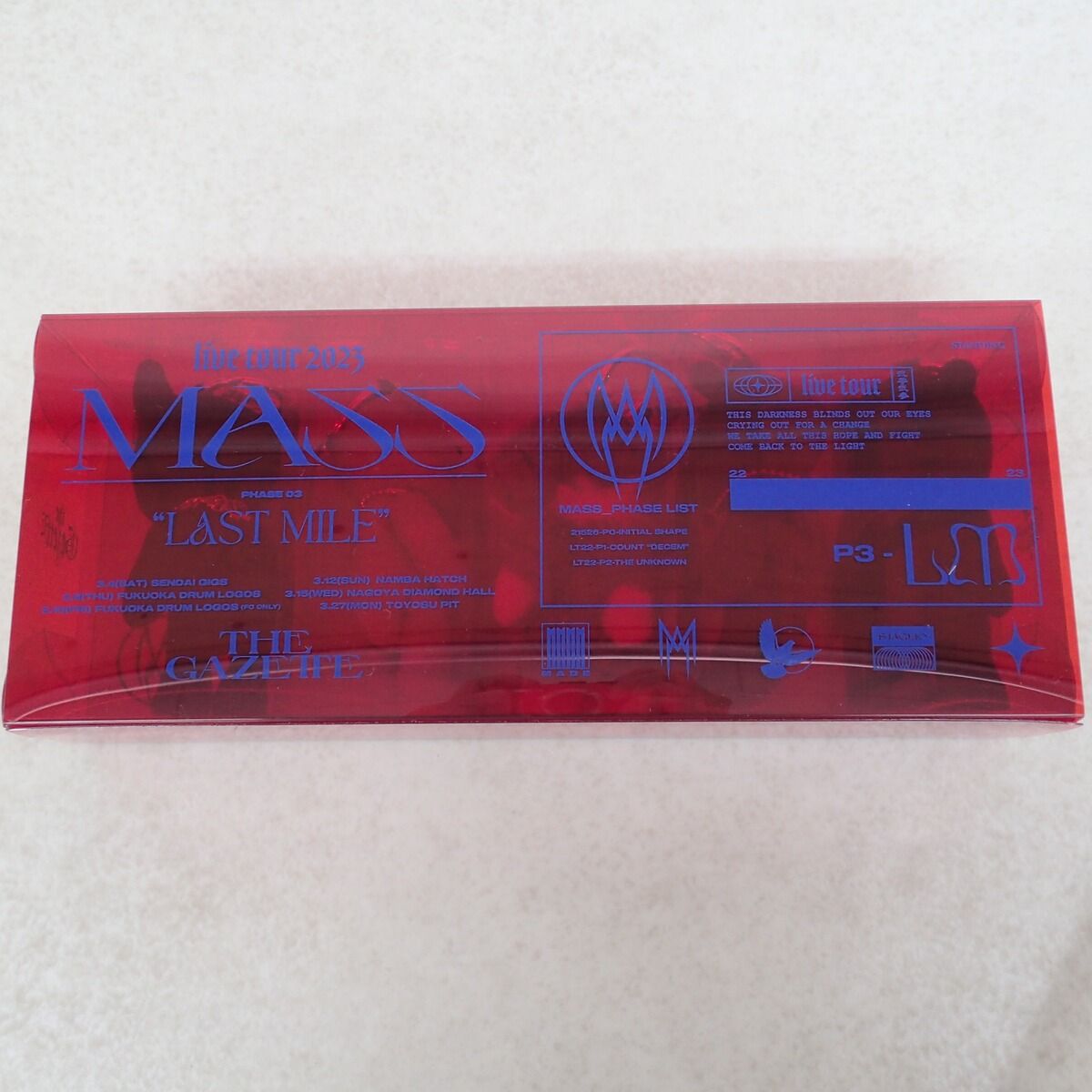 the GazettE MASS LAST MILE Live Tour 2023 ベアキーリング BOX