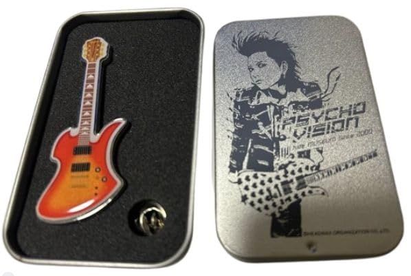 hide ヒデ X JAPAN PSYCHOVISION hide MUSEUM Since 2000 グッズ ピンバッジ ピンズ トレーディングピンズ F オレンジ色モッキン F