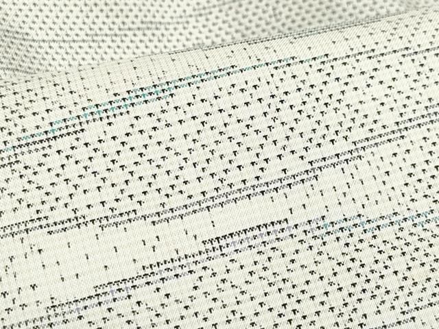 平和屋着物○本場大島紬 白大島 9マルキ 吉祥文 正絹 逸品 CAAS0189th