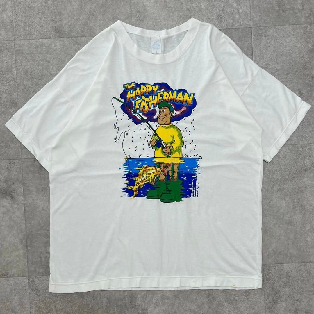 90s ユーロビンテージ エロT Tシャツ ジョークT 半袖 白 ホワイト 古着 