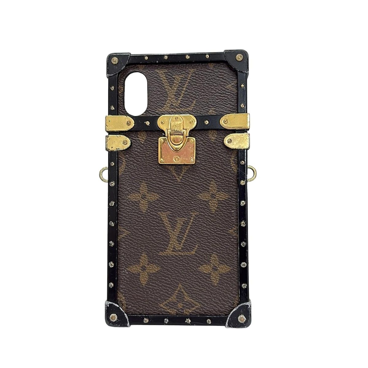 LOUIS VUITTON ルイヴィトン 携帯電話ケース モノグラム アイトランクIPHONEX-XS M62618 - iPhoneケース
