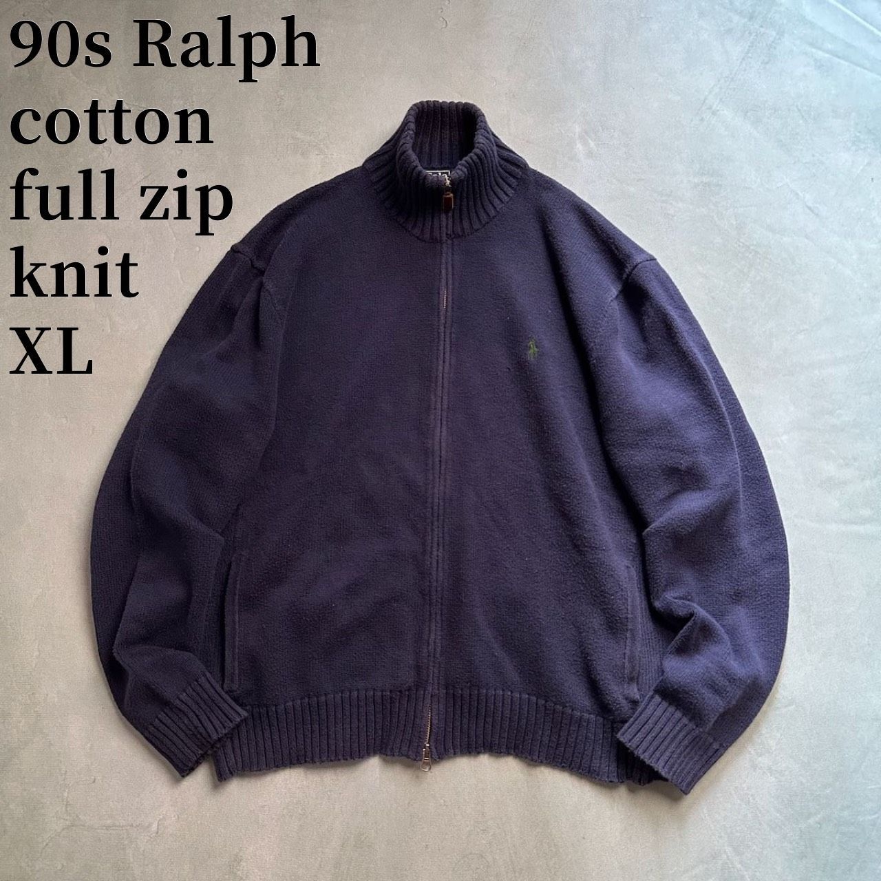 90s Ralph Lauren ドライバーズニット コットン セーター