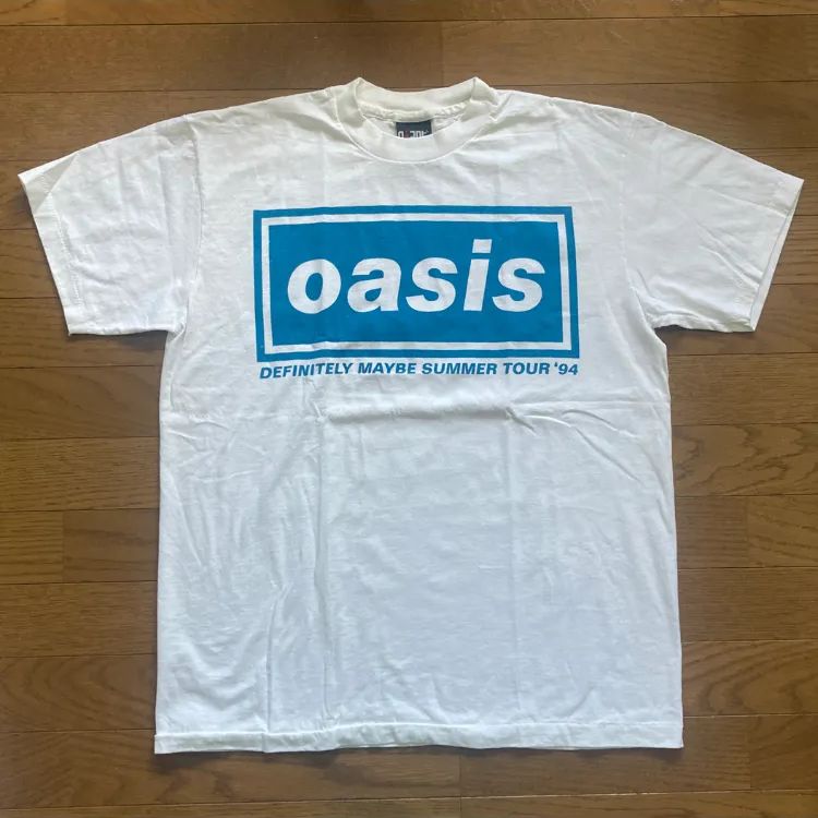 未着用 oasis Tシャツ オアシス Definitely Maybe Summer Tour '94 ビンテージスタイル プリントTシャツ -  メルカリ