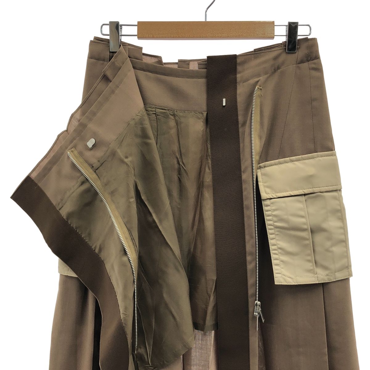 sacai / サカイ | Suiting Mix Skirt スーチング ミックス