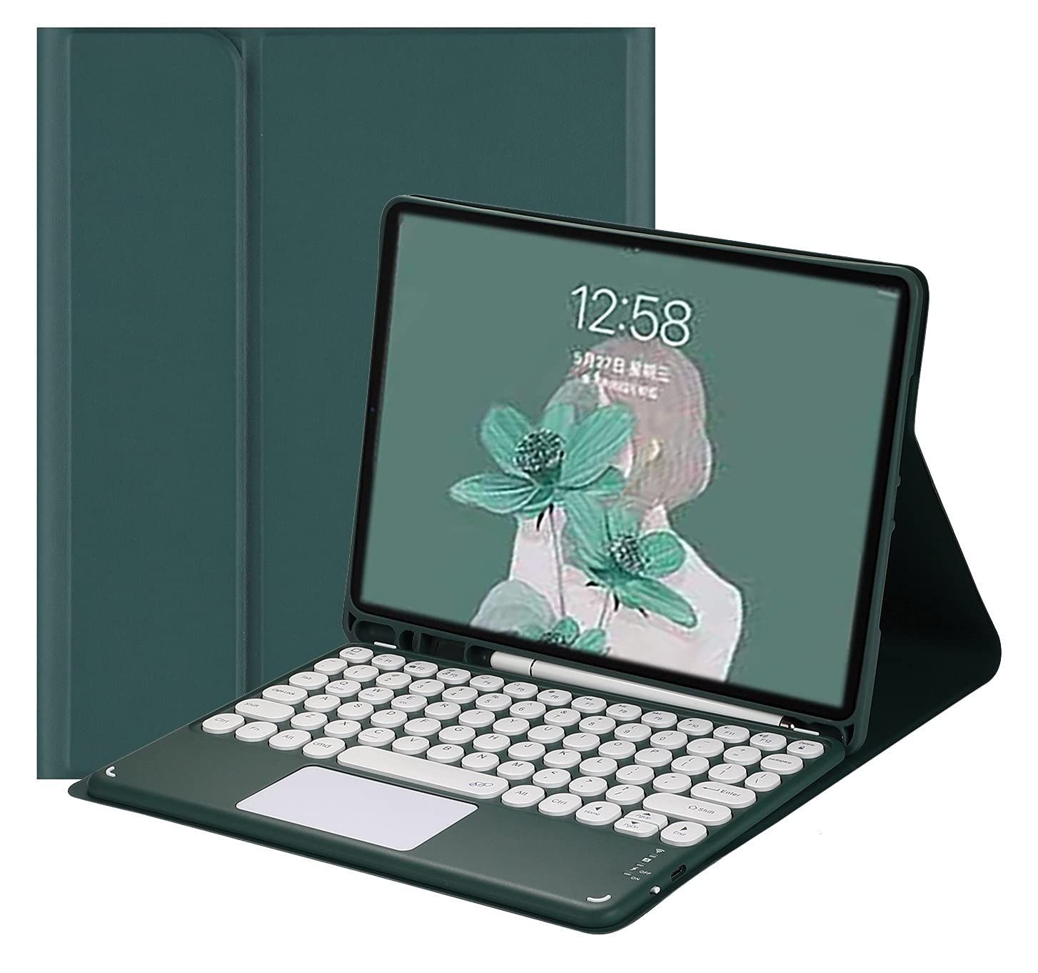 iPad mini 第6世代 本体　Pencil キーボード、ケース付き Amazon.co.jp: Omikamo ipad mini6 キーボード付きケース 第6