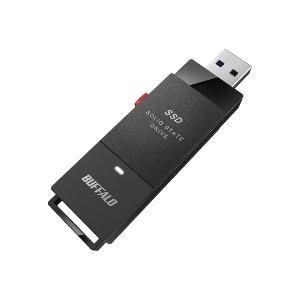 【新品・2営業日で発送】BUFFALO バッファロー 抗ウイルス抗菌ポータブルSSD USB3.2(Gen1) TypeA スティック(SSD-PUTVB500U3-B)
