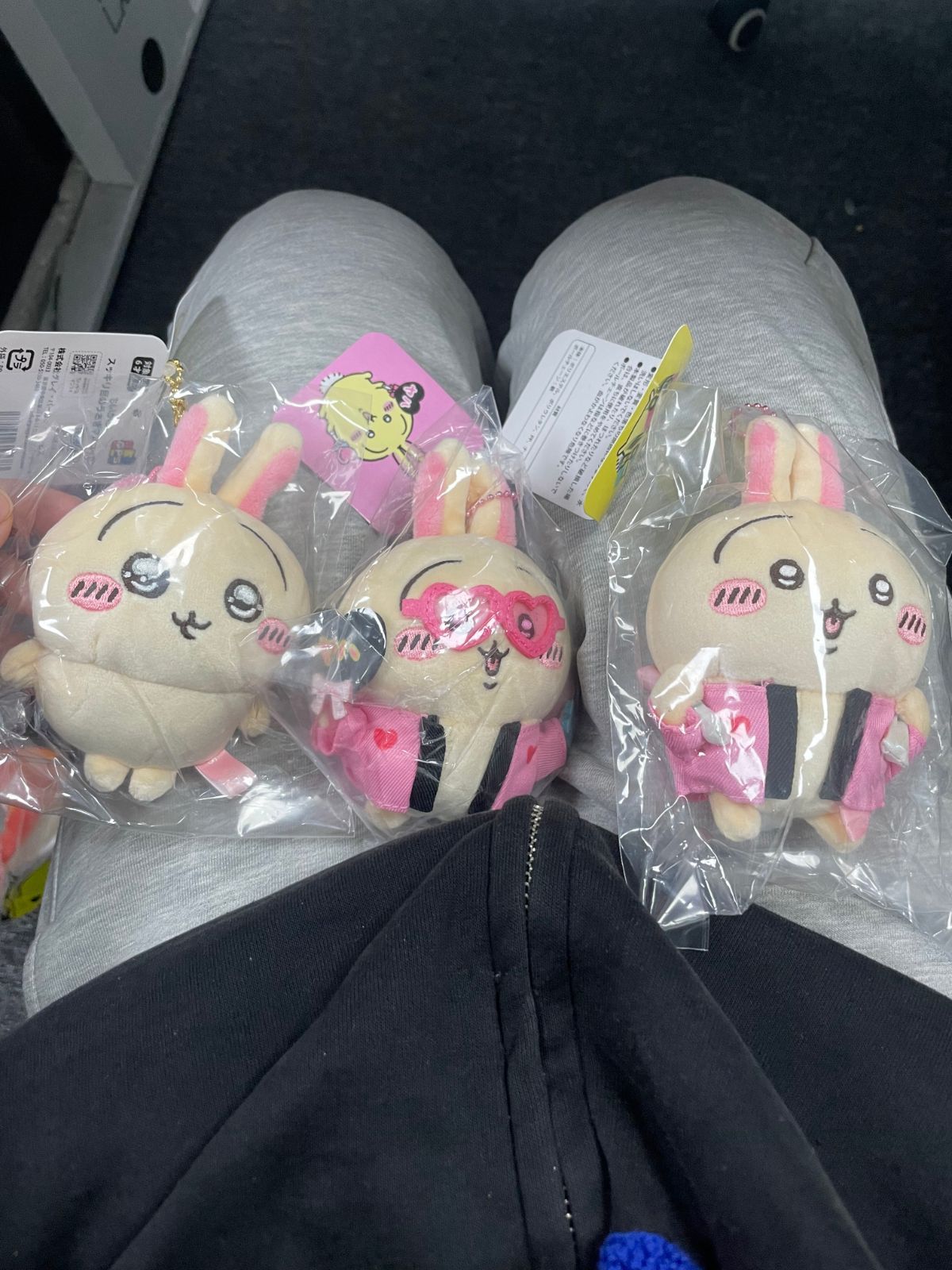 ちいかわ マスコット 3点セット スッキリ目うさぎ、オタ活うさぎ