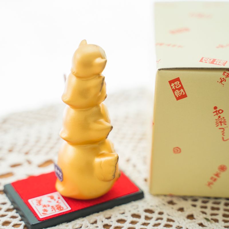 薬師窯　彩耀ふく福金まねき(ふくろう 小)  可愛い  商売繁盛 縁起物 雑貨 おしゃれ 飾り 玄関飾り 開運インテリア ギフト プレゼント かわいい おしゃれ 新築祝い お祝い  父の日 敬老の日 記念品