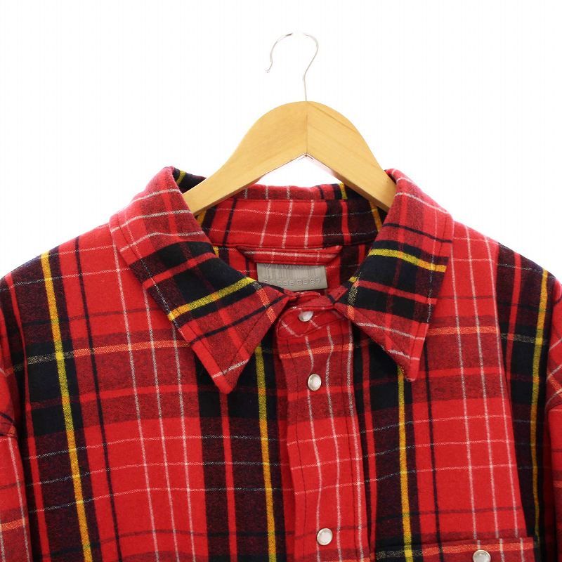 ヴェトモン VETEMENT VTMNTS BIG BARCODE FLANNEL SHIRT ビッグ バー 
