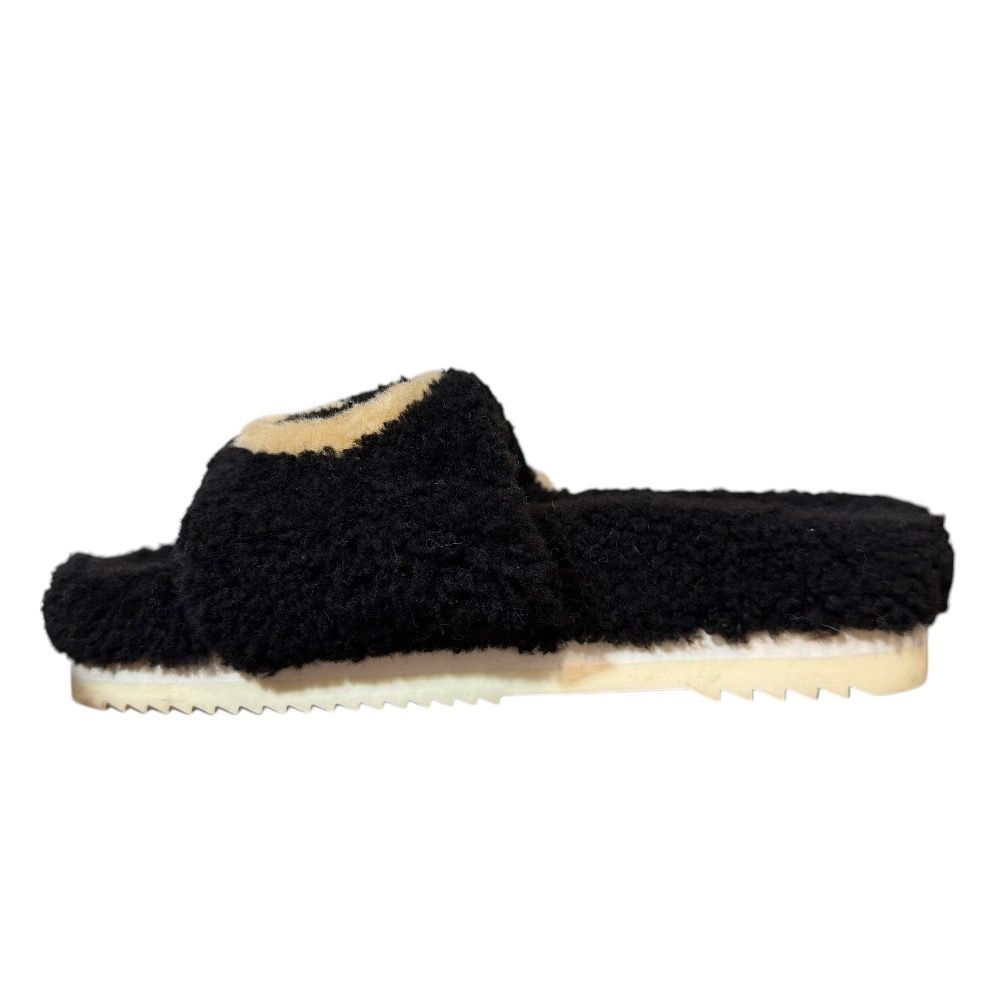 美品 GUCCI グッチ インターロッキングG ムートン ボア サンダル 35