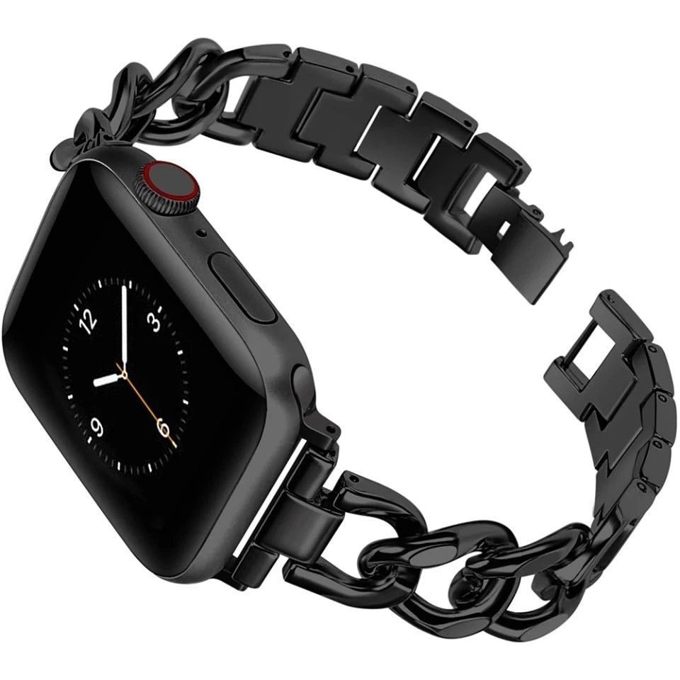 Apple Watch アップル チェーンバンド ブラック 41mm - メルカリ