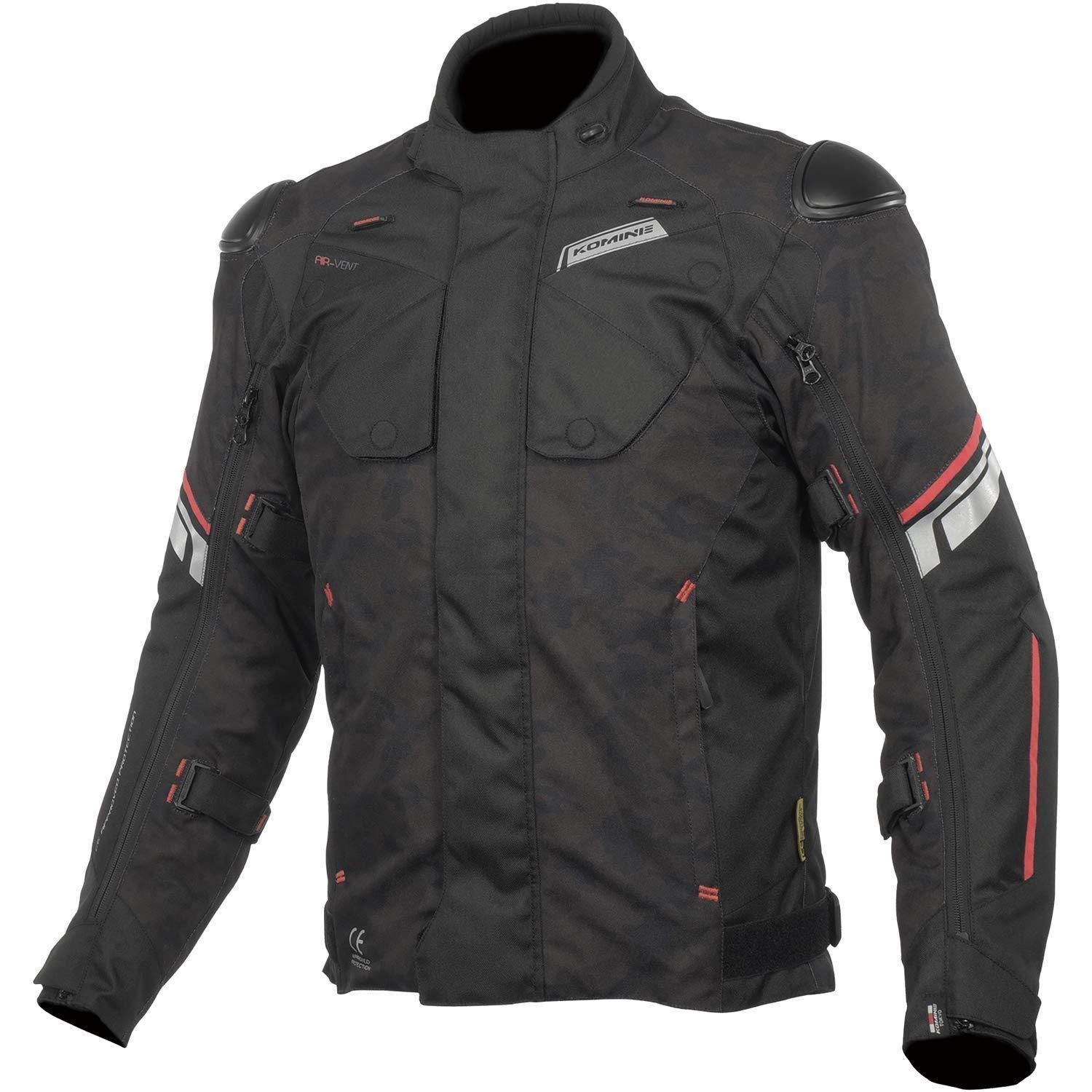 5営業日で発送 コミネ Komine JK-598 P F-YEAR JKT BLK-CAMO RED L 品番 07-598 BK-CAMO RD L