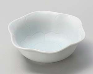 和食器  ロ079-068 青磁 花型小付