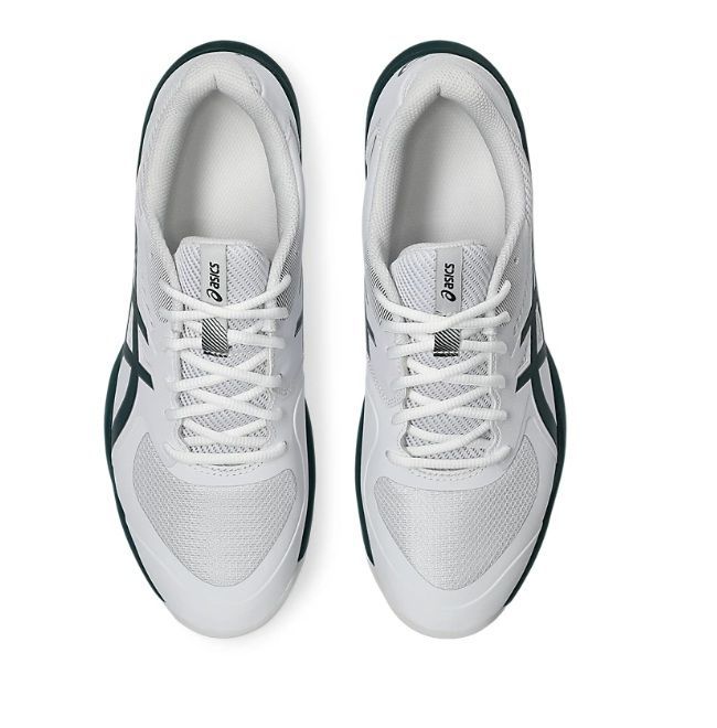 asics テニスシューズ GAME FF CLAY OC オムニ クレー White Saxon Green 品番 1041A490.100 LLC-HASEGAWATOSO_COM