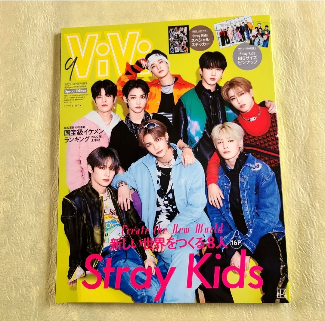 ViVi 2022年9月号 特別版 stray kids 雑誌 - ファッション