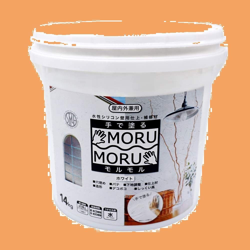 ニッペ ペンキ 塗料 STYLE MORUMORU モルモル 14kg 水性 つやなし 屋内外 4976124882548