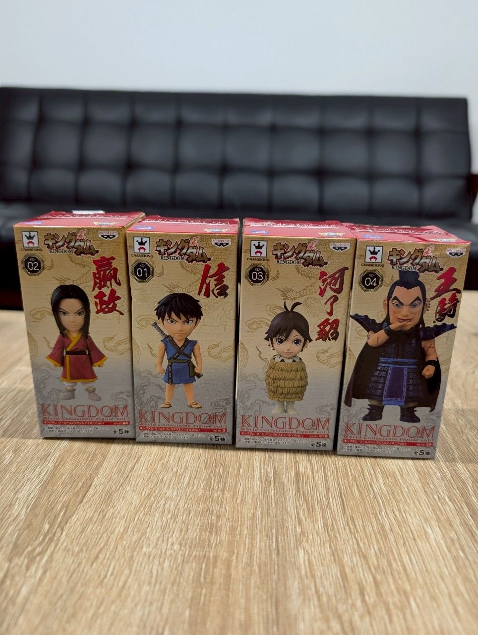 BANPRESTO - 未開封 キングダム 一番くじ 嬴政 信 蒙恬 王賁 尾平 ワールドコレクタブル BANPRESTO - 未開封 キングダム 一番くじ 嬴政 信 蒙恬 王賁