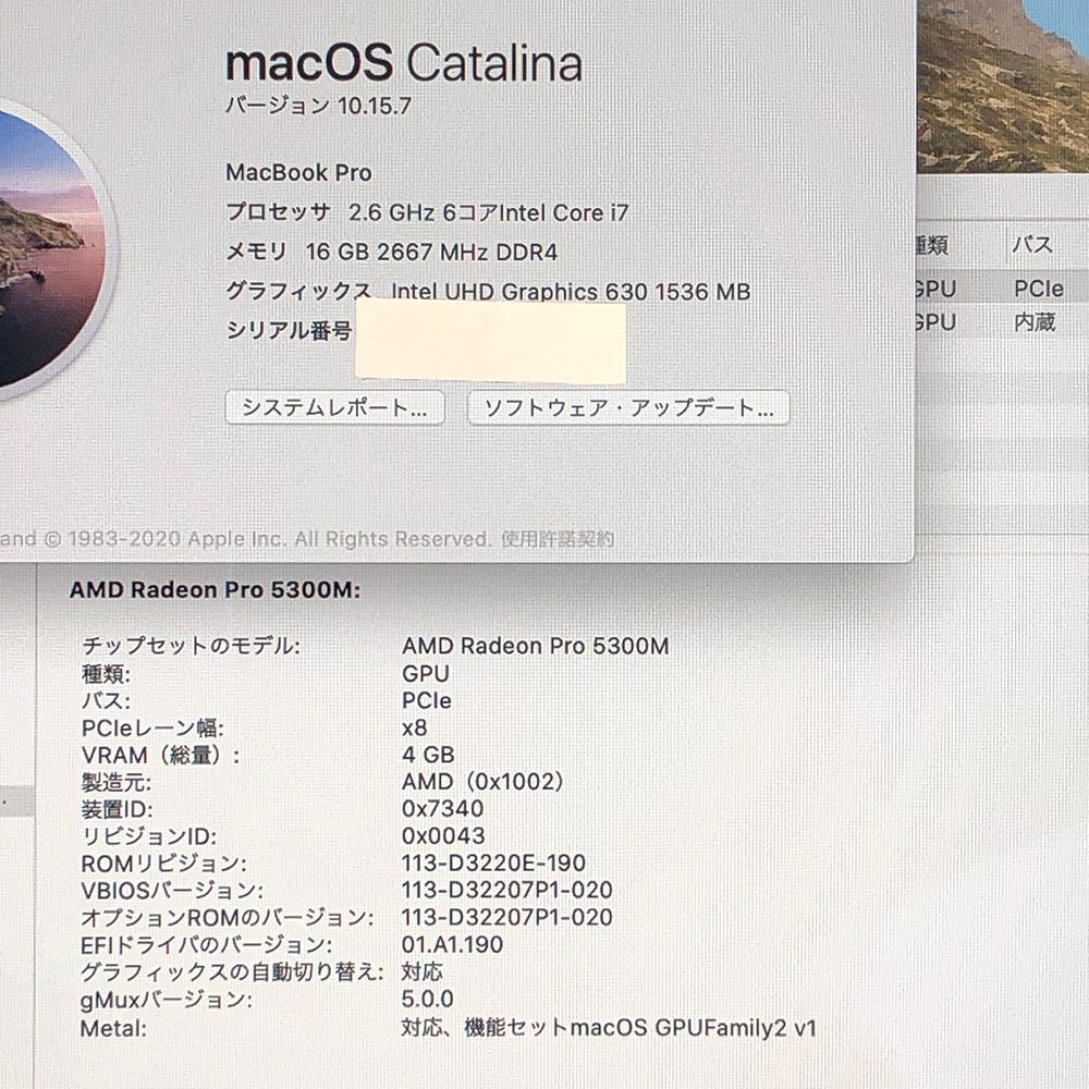 ◇ジャンク品・本体のみ◇Apple MacBook Pro (16インチ 2019