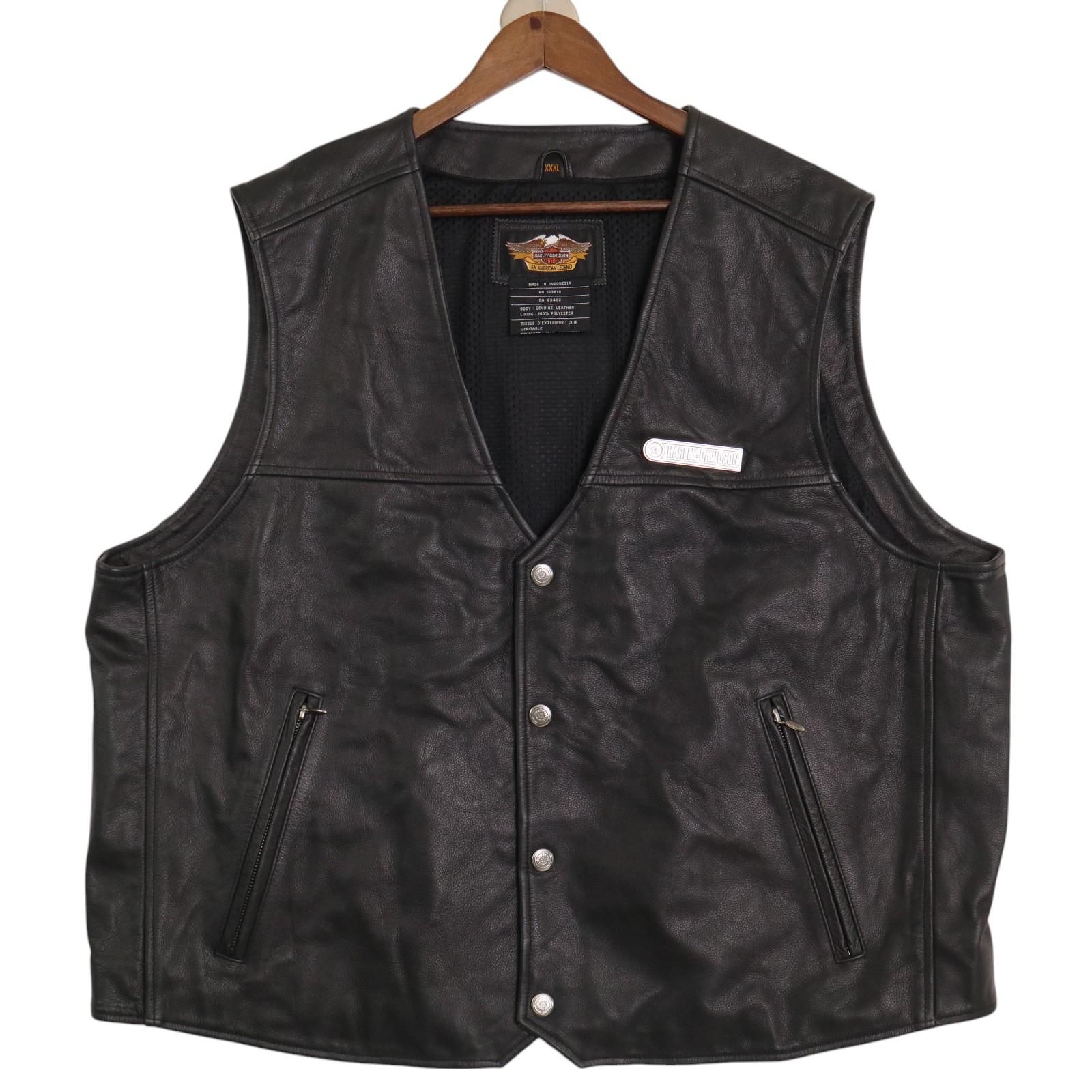 HARLEY DAVIDSON ハーレーダビッドソン レザーベスト バイク