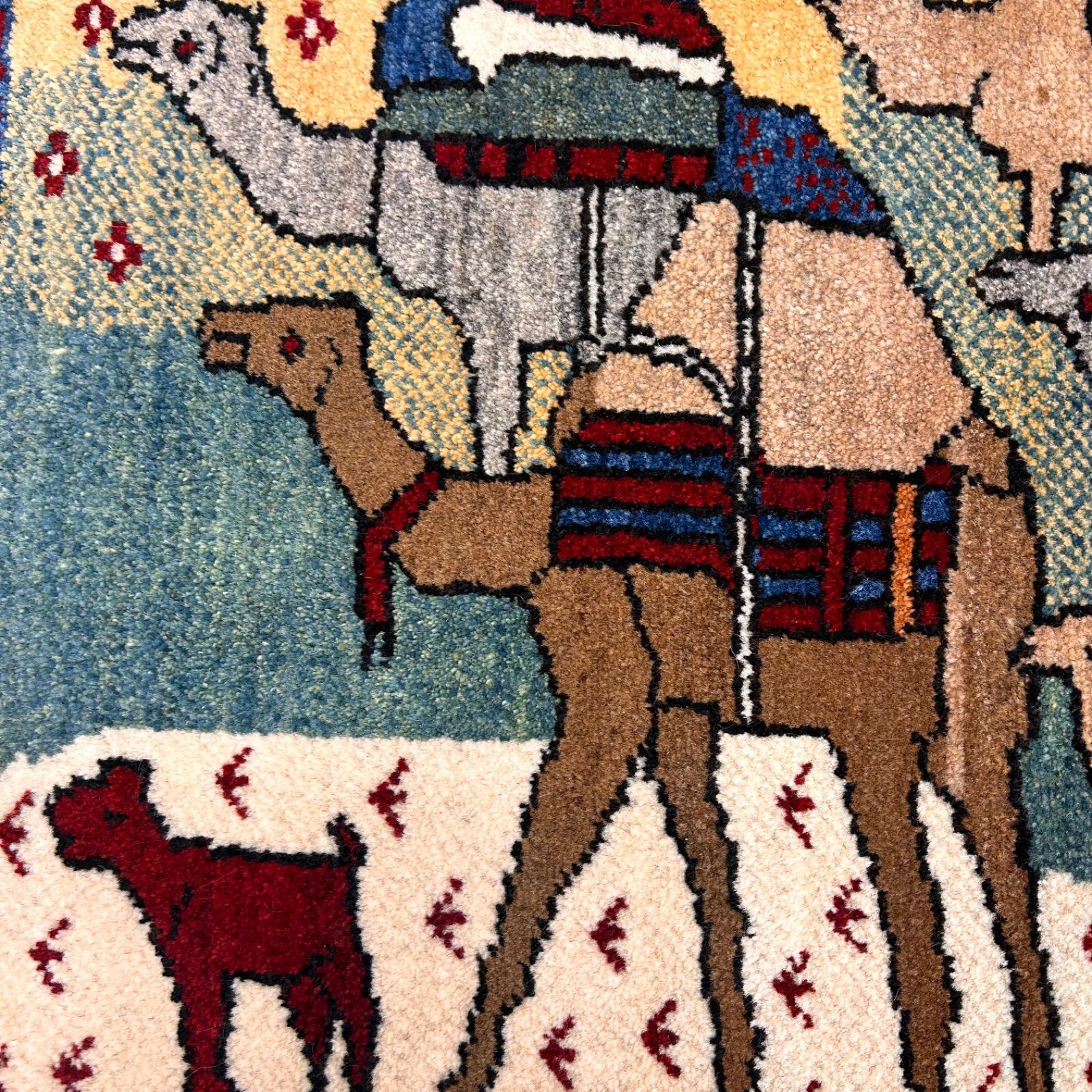 草木染め チェリーベアギャッベ