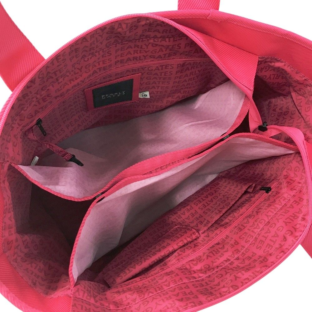 PEARLY GATES ピンクトートバッグ 未使用品 PEARLY GATES☆ピンク