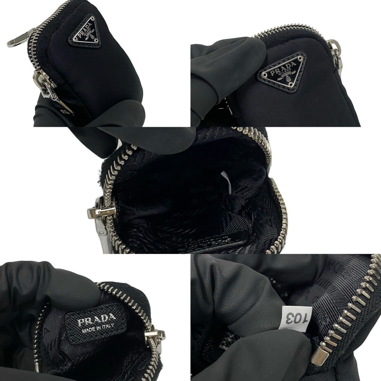 ほぼ未使用 希少品 PRADA プラダ Re:Edition 三角ロゴ 金具 ナイロン
