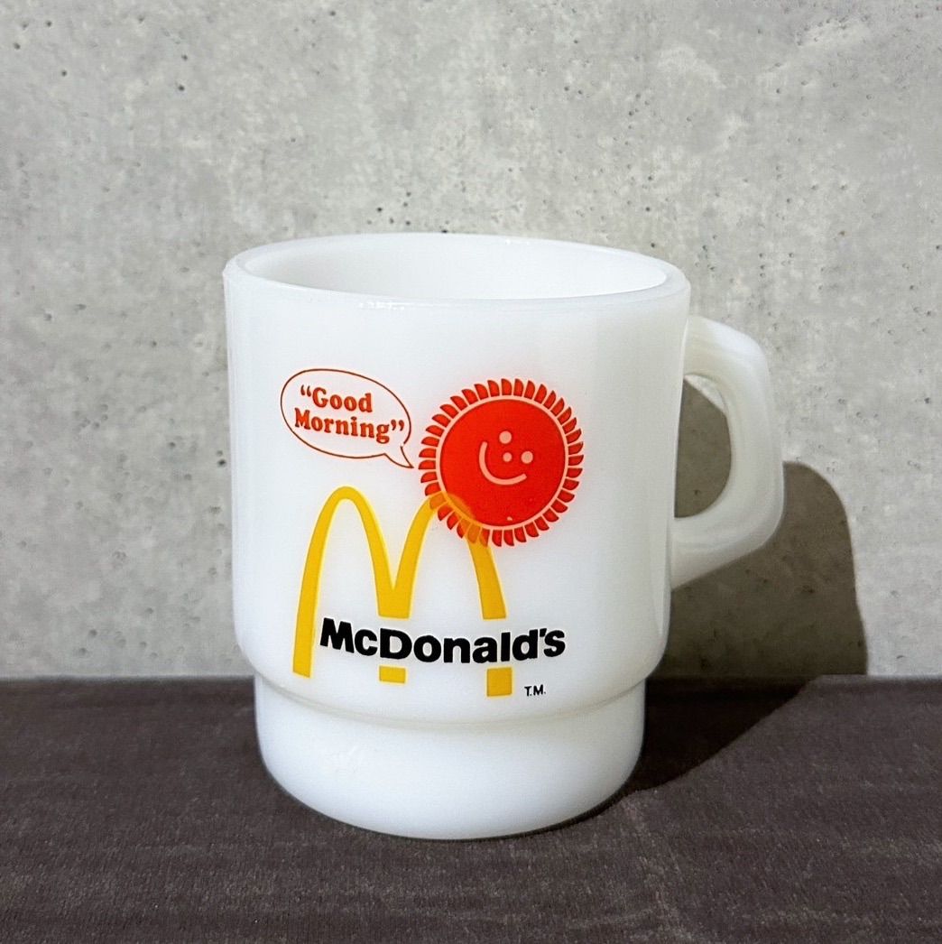 ビンテージ fireking McDonald's モーニングマグカップ U.S.A. vintage Fire-king Mug McDonald's CANADA アメリカ