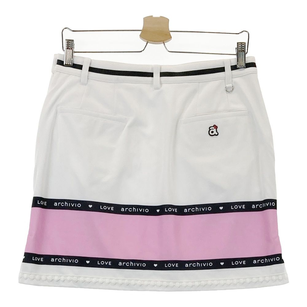 サイズ 40 ARCHIVIO アルチビオ 裏地付きスカート ホワイト系 241003000319 ゴルフウェア レディース ストスト