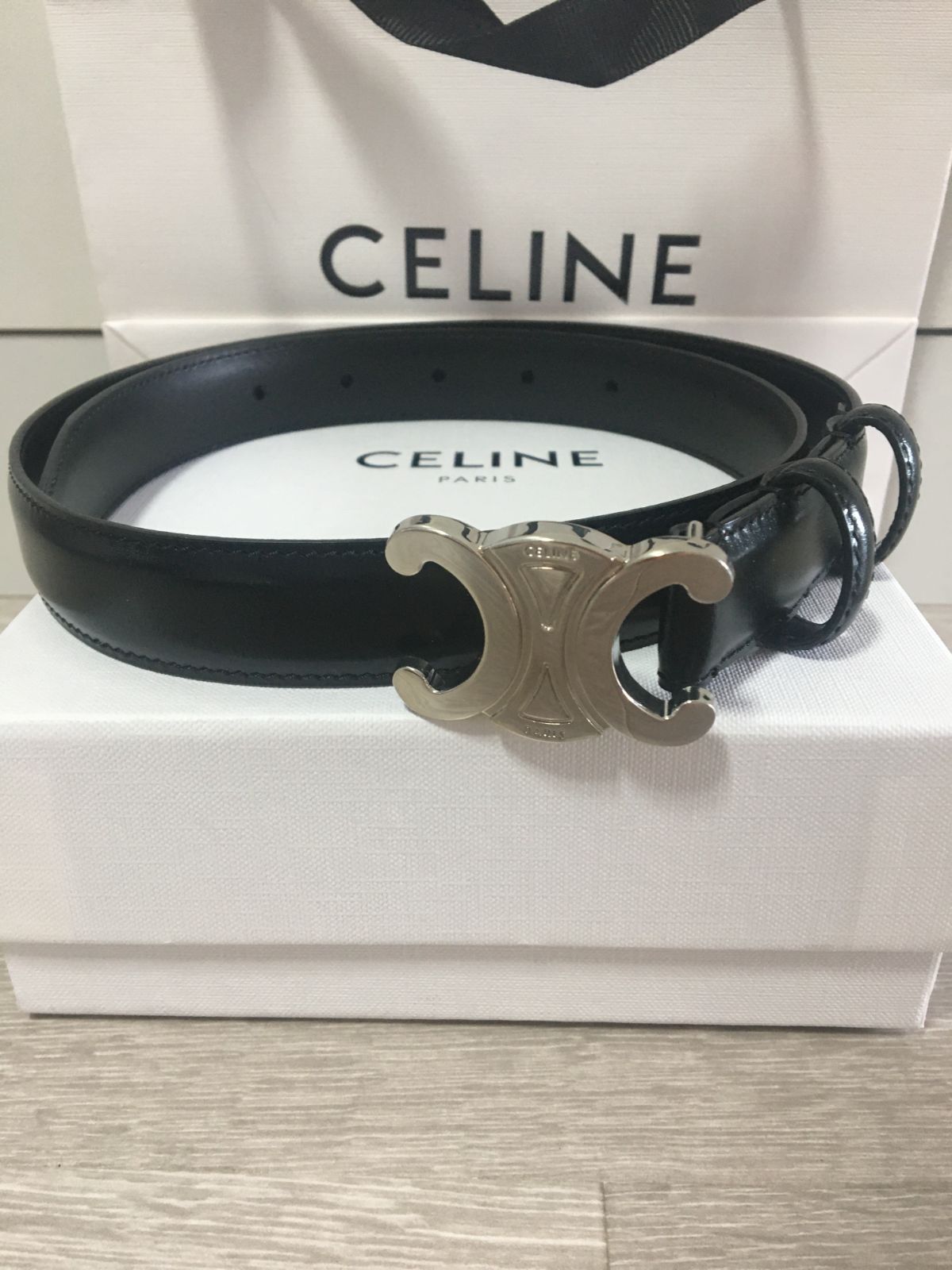 CELINE セリーヌトリオンフ ベルト 75