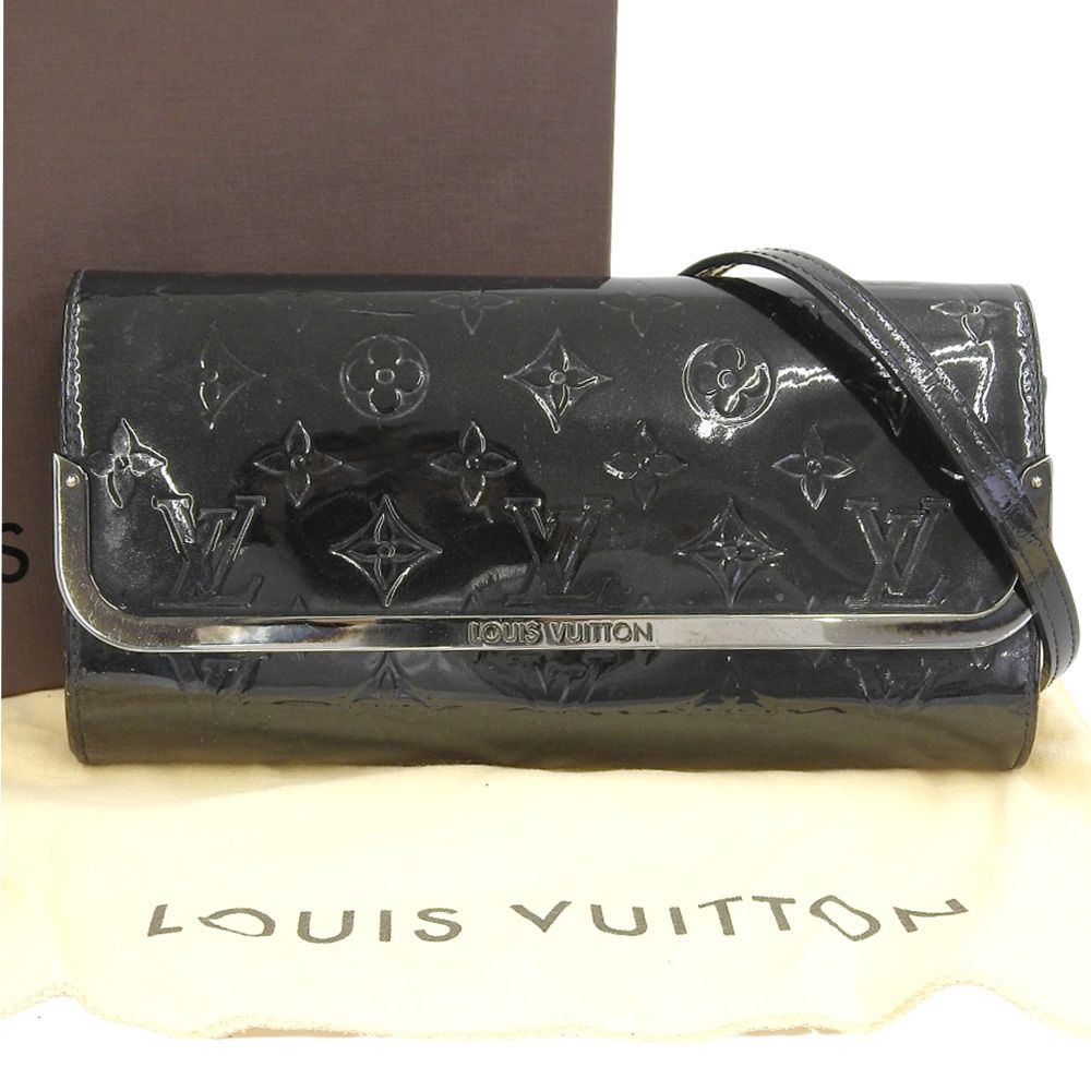 LOUIS VUITTON ルイヴィトン ヴェルニ ロスモアMM 2WAY クラッチバッグ ショルダーバッグ M90069 ノワール レディース 古着
