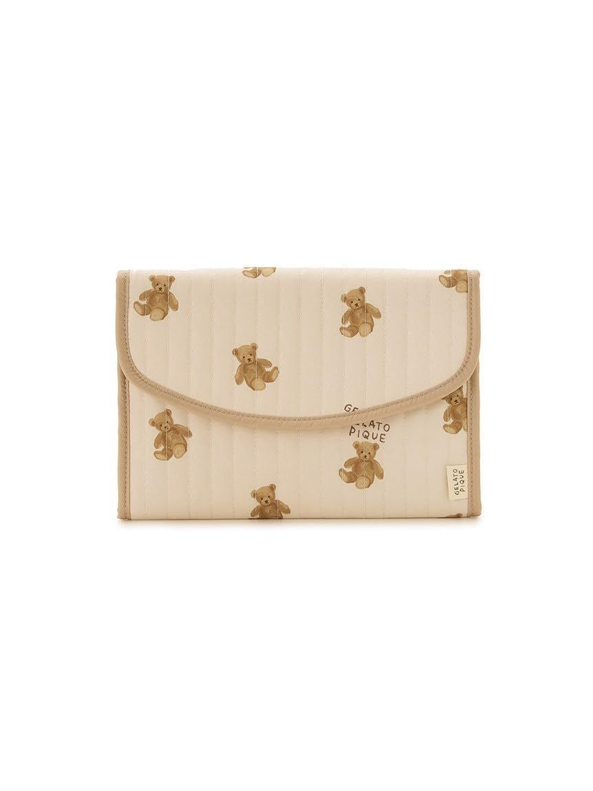[ジェラート ピケ] ベア柄母子手帳ケースM PWGG235590 レディース BEG 人気・おすすめ｜使いやすい・旅行におすすめ 品質保証 全国発送 日本国内発送・最短翌日お届け