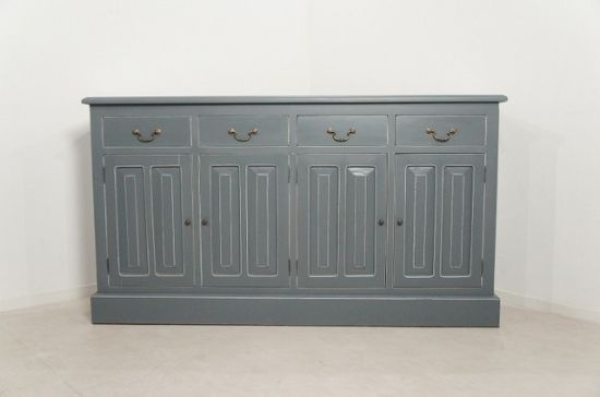 アンティーク調 レジスターカウンター サイドボード 4ドロワー oth-225-GRY