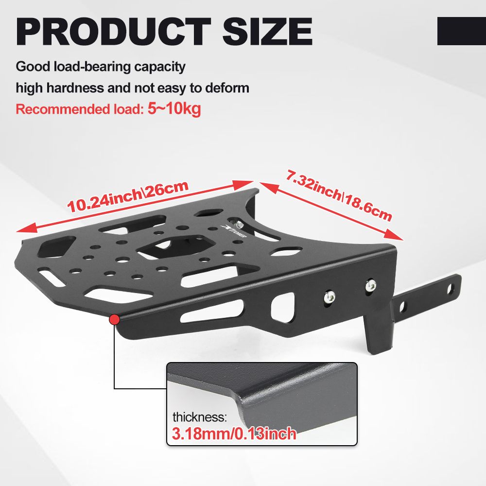 リアラック ラゲッジレール ラゲッジキャリア カーゴシェルフ バッグスタンドホルダー TALARIA STING MX3 STING R MX4 電動ダートバイクパ