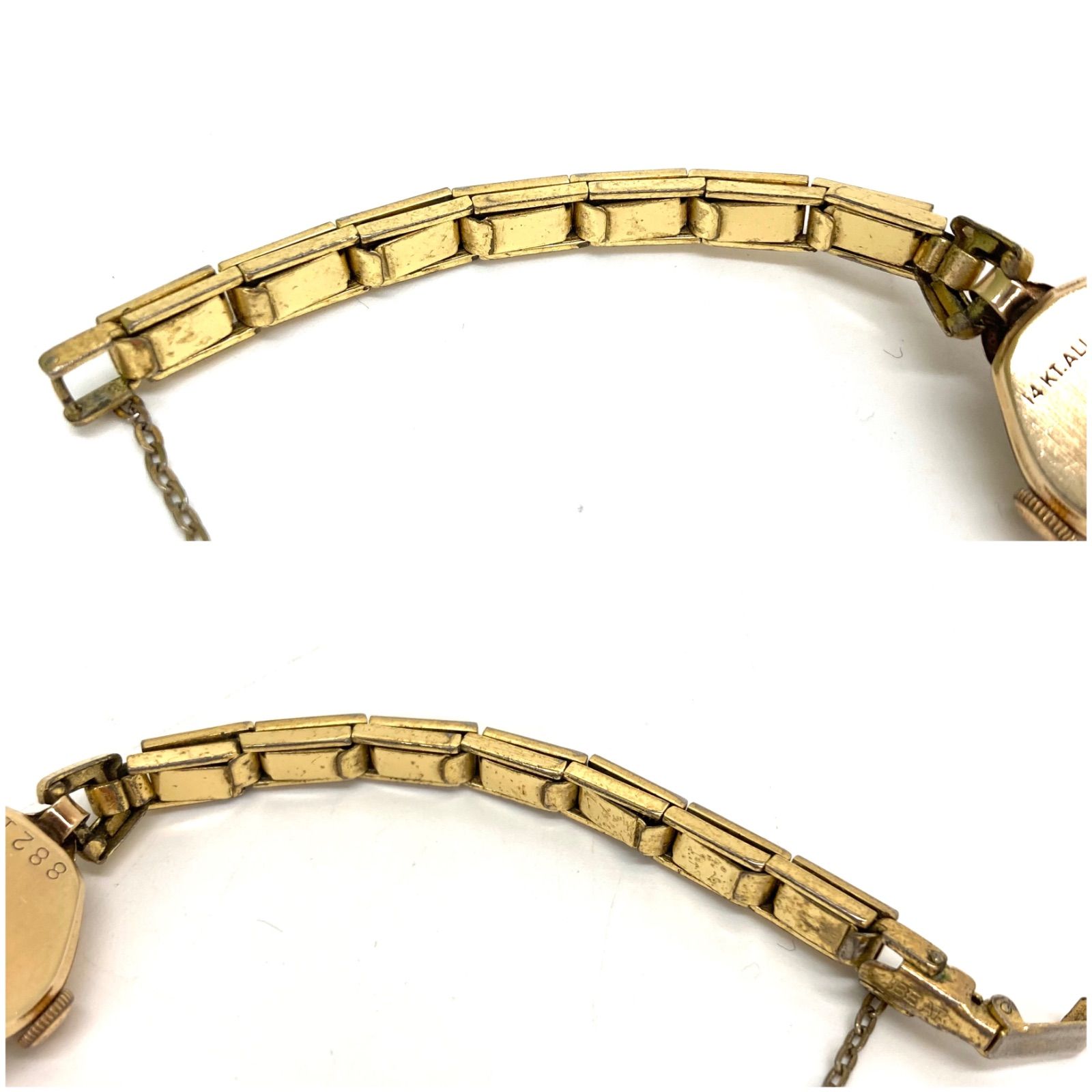 ◇YEOMAN◇ヨーマン 手巻き腕時計 17石 14KT.ALL GOLD 刻印 8821