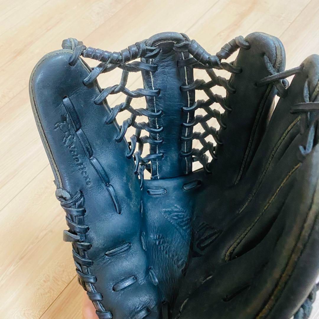 ミズノ 一般 軟式グローブ 右投げ 外野手 ビューリーグ 青ビュー Mロゴ ミズノ 一般 軟式グローブ 右投げ 外野手 ビューリーグ 青ビュー Mロゴ