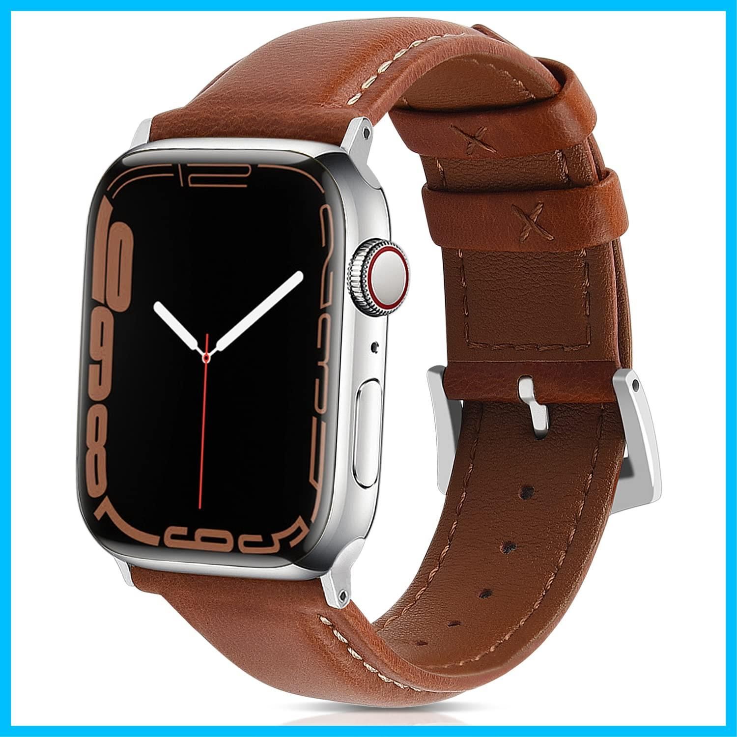 【新着商品】Labu アップルウォッチバンド レザー apple watch バンド 本革 アップルウォッチ 45 44 42 41 40 38mm 腕 時計 ベルト 交換用 スポーツ ビジネス 革ベルト コンパチ applewatch 8 7 6 SE 5