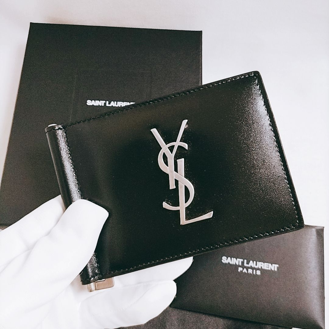 新品未使用】SAINT LAURENT◇マネークリップ 財布 カサンドラ サンローラン カードケース - メルカリ