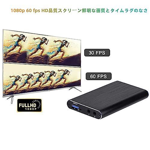 YFFSFDC 4K HDMI キャプチャーボード パススルー 60FPS USB3.0 ゲーム