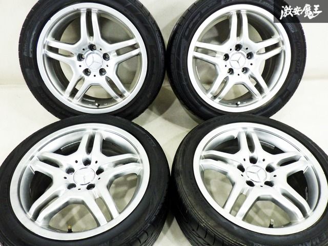 社外 メーカー不明 17インチ 8J +37 PCD 112 5H タイヤ付き ホイール 4本 ベンツ W222 W221 W220 Sクラス， W212 W211 W210 Eクラス 棚45A