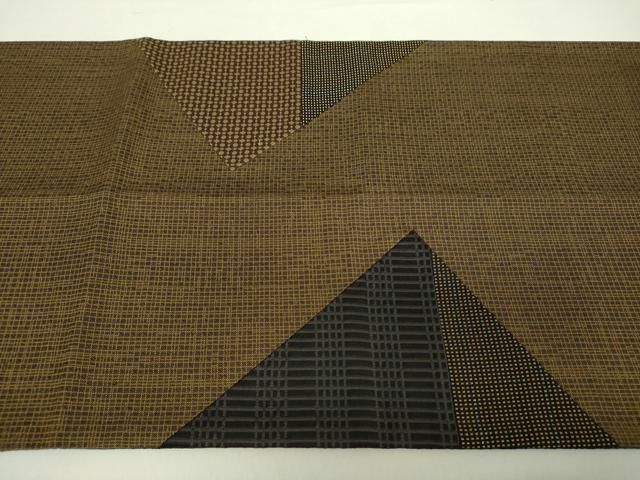 平和屋着物○太鼓柄袋帯 切嵌 吉祥文様 さが美扱い 正絹 逸品